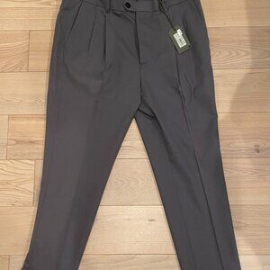AllSaints Men's Wool Tallis Slim Fit Cropped Pants | Size 36 | Gray